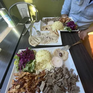 Babaganoush and Combo Gyro Plate