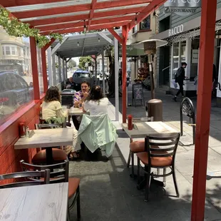 Outside dining