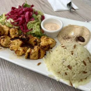 Chicken Shish Plate
