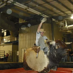 Hanging on for dear life!