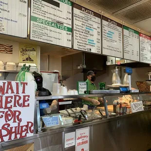 a man ordering food