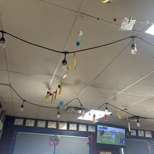 Here&apos;s the cluttered ceiling.