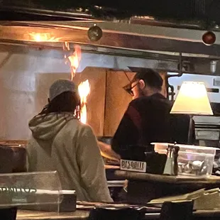 Flame broilin&apos; in ACTION!!!