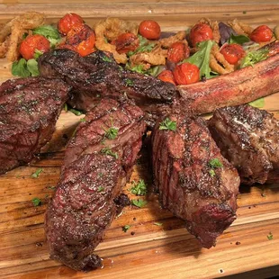 steak on a cutting board