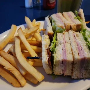 Club deluxe with fries