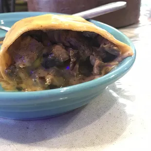 Beef fajita burrito