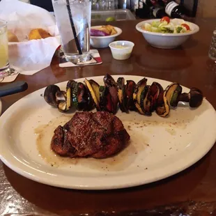 Filet Mignon and grilled vegetables