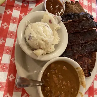 Ribs, Sliced Brisket