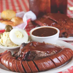 2 Meat Combo with Sliced Brisket &amp; Sausage