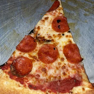 Pepperoni and &quot;mushroom&quot; pizza