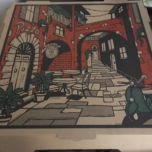 pizza, outside