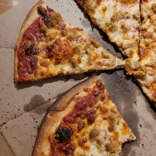 Burnt pizza
