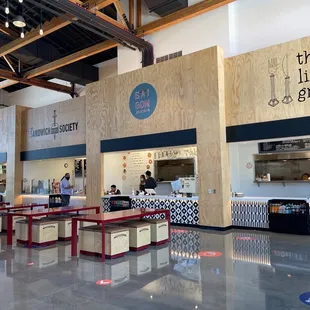 the interior of the little greek