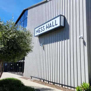 the front of the building