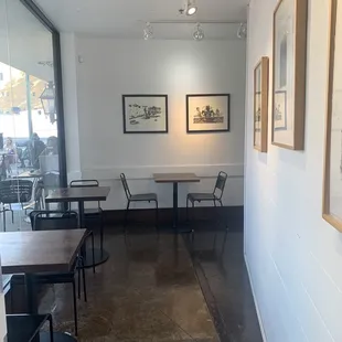 Very few seats inside