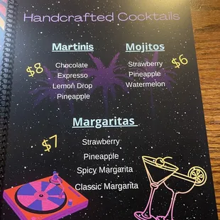 Cocktail Menu