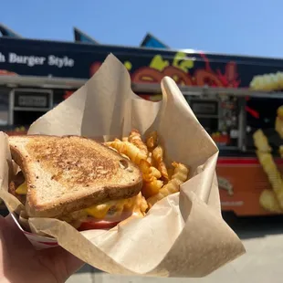 Black bean burger on GF bun (special request for our event)