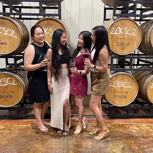 This wine room is super cute for pictures.