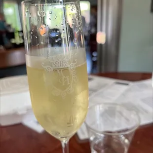 Sparkling almond dessert wine.