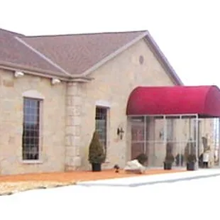 the front of the restaurant