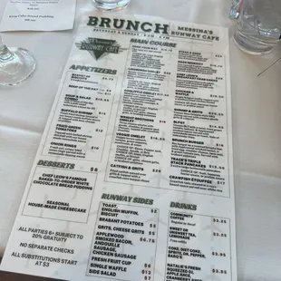Brunch Menu