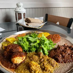 Combination plate (meat and veggies)