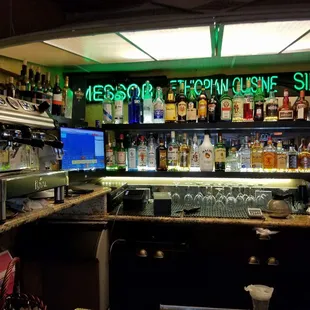 Full bar at Messob