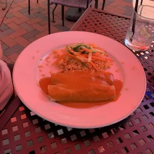 Lobster Paella Enchiladas