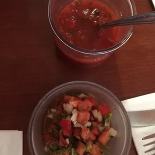 2 kinds of salsa