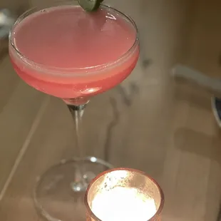 Beet, aloe, celery bitters - crazy good and almost tastes like watermelon!