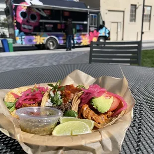 a plate of food on a table