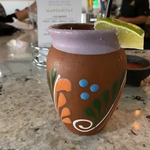 a drink in a mug