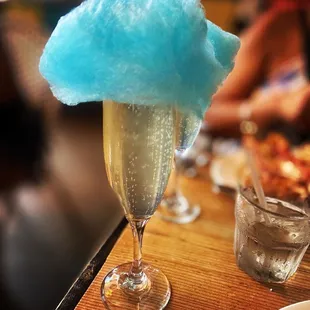 Cotton candy lemonade mimosa