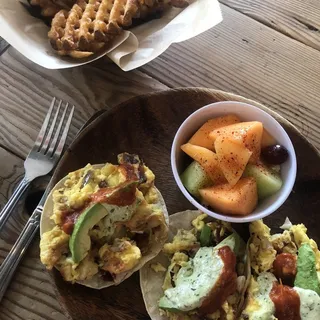 Truffle Waffle Fries With Parmesan