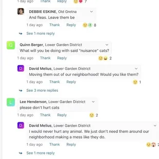 Screenshots of the next-door app.
