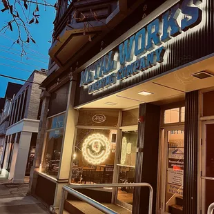 the outside of the building