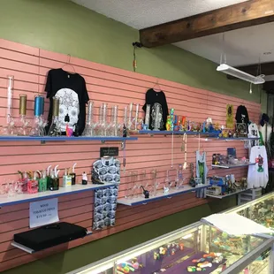 Assortment of Glass and T-shirts