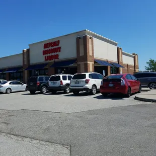 parking lot with cars