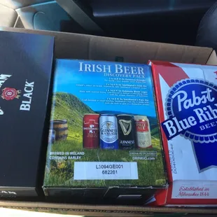a box of beer
