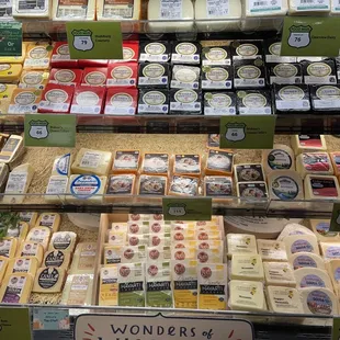 Part of the cheese section