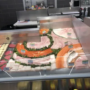 Seafood counter