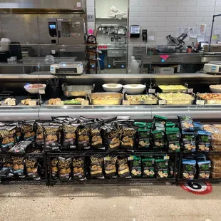 a variety of food items