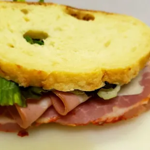 The Italian sandwich from searching the store for items.