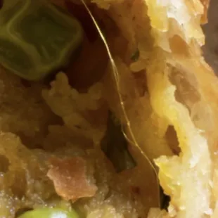 Human Hair in a Vegetable Samosa
