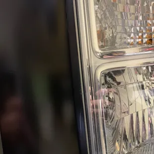 Just cut out pieces and replaced with vinyl. Very uneven surface now.