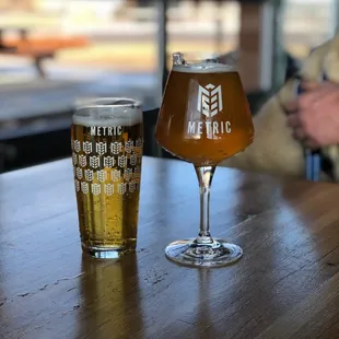 Passion of the Fruit IPA and C&apos;est La Vie Apricot Saison (and they&apos;re dog-friendly here!)