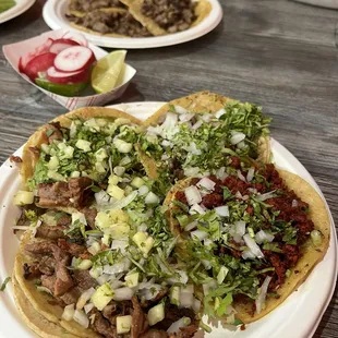 a plate of mexican food