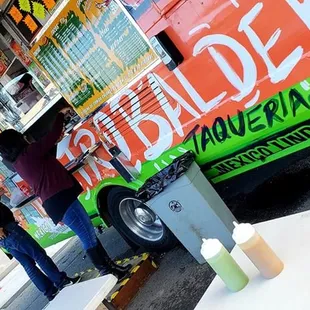 Wed $1 Al Pastor tacos!!!  Fresh Rojo n Verde sauce for days!!!