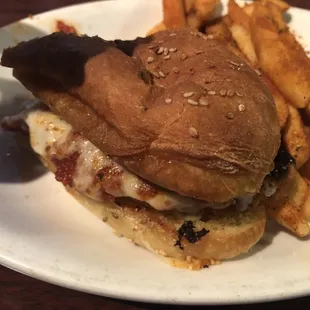 Chicken parm sandwich is my husbands fav