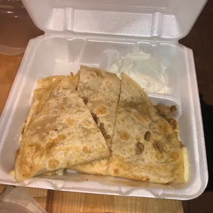 Asada quesadillas